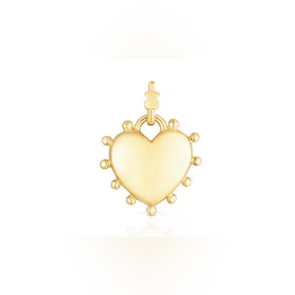 TOUS Silver Vermeil Heart Pendant
